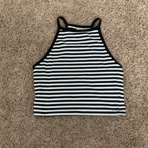 striped crop top
